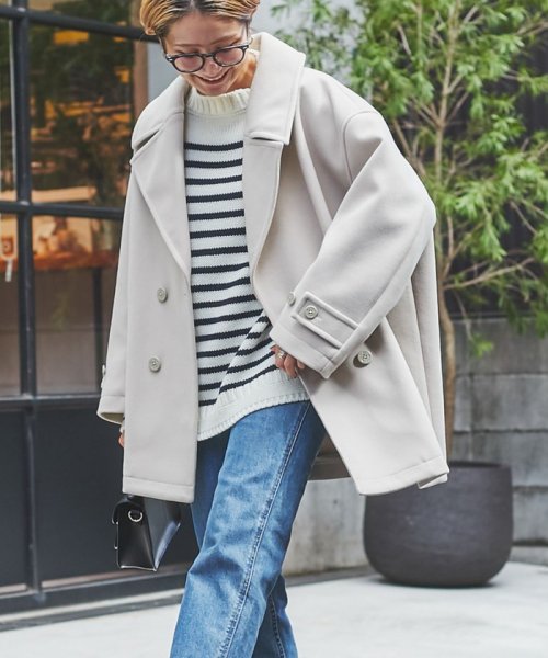 セール10%OFF】ジャージーメルトンビッグカラーPコート(504923208) | コーエン(coen) - d fashion セール10%OFF】ジャージーメルトンビッグカラーPコート(504923208) | コーエン(coen) - d fashion
