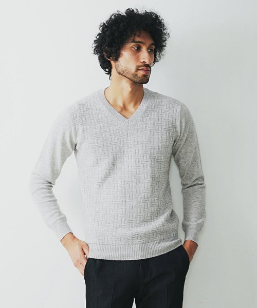ピュアカシミヤVネックニット(504925137) | ミッシェルクランオム(MICHEL KLEIN HOMME) - d fashion ピュアカシミヤVネックニット(504925137) | ミッシェルクランオム(MICHEL KLEIN HOMME) - d fashion