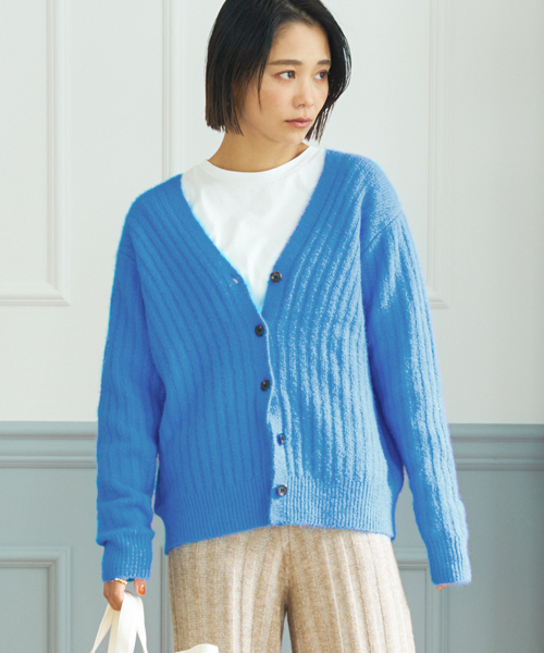 CASHMERE COMPANY 売れ筋商品|||カシミアカンパニー カーディガン アウター レディース Cardigans Blue CASHMERE COMPANY カシミアカンパニー カーディガン アウター