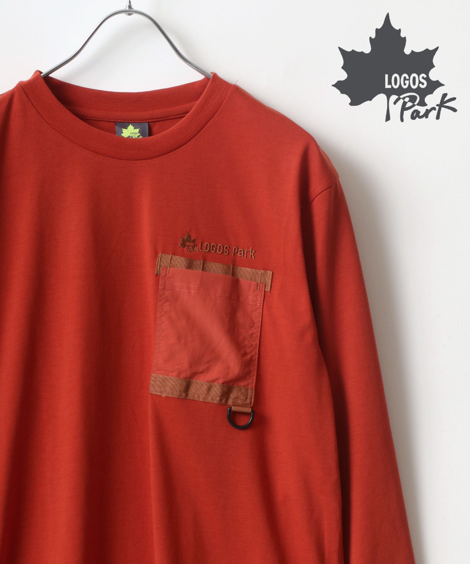 セール30%OFF】【LOGOS】ロゴス ナイロン切替ポケット ロンT/ロング