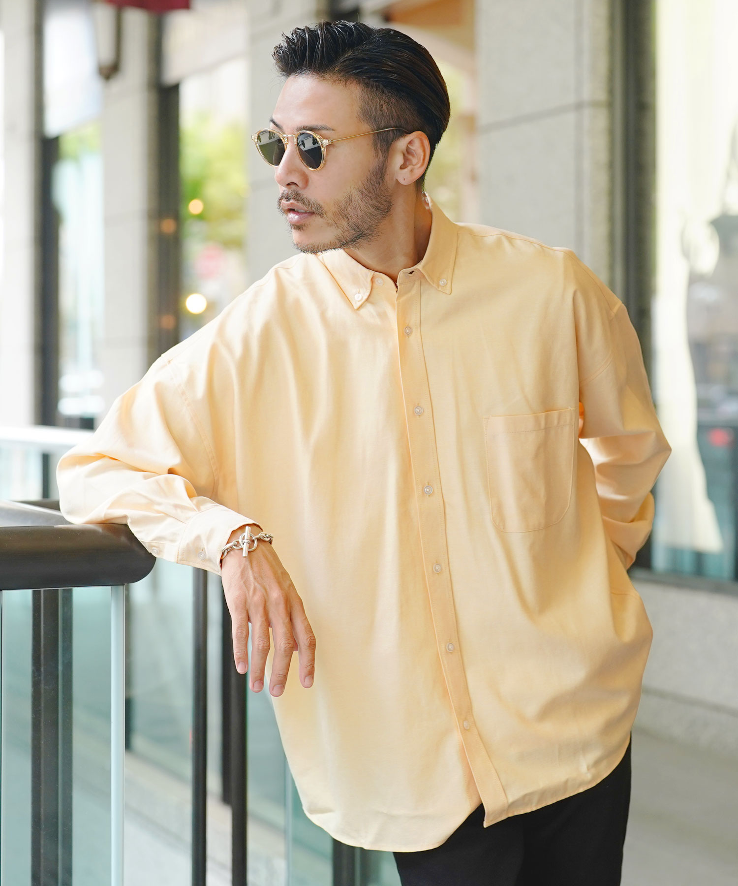 ジギーズショップ JIGGYS SHOP オックスフォード長袖リラックス ジギーズショップ JIGGYS SHOP オックスフォード長袖リラックス