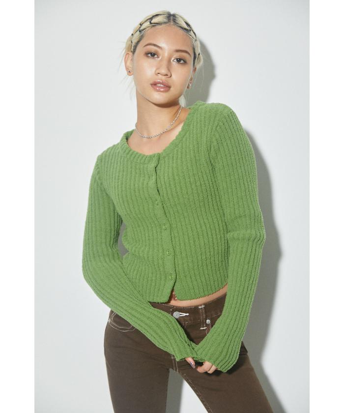 PALE JADE☆Chewy Basic Round-Neck T(Long Sleeve)★新作★ Cubic Long Sleeveless - 페일제이드