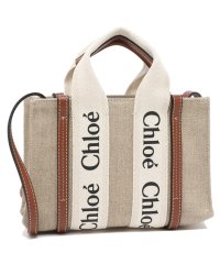 Chloe/クロエ ハンドバッグ ショルダーバッグ ウッディ ミニバッグ 2WAY ベージュ ホワイト ブラウン レディース CHLOE C22AP237I26 90U/504937441