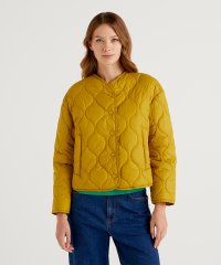 BENETTON (women)/【GREEN B】ショート丈中綿ノーカラージャケット/504923817