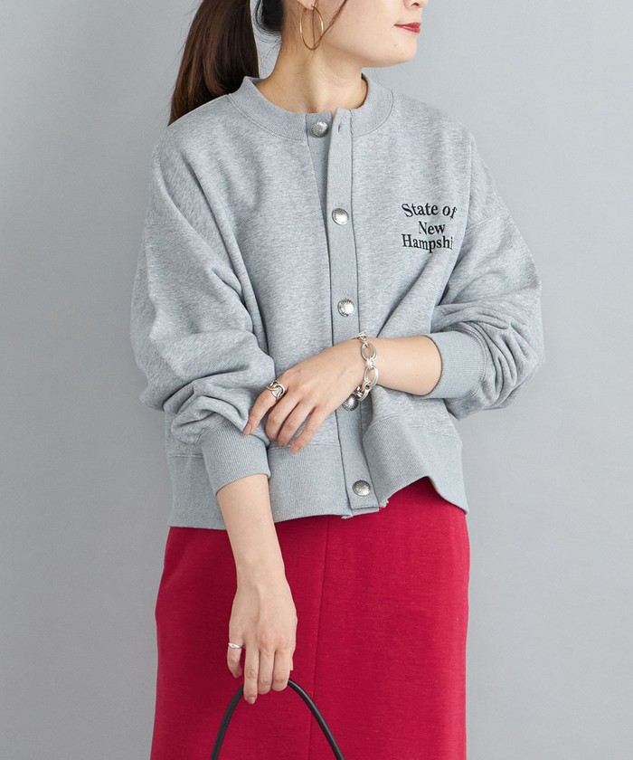 +81BRANCA◆カレッジ/スウェット/Vネック/カーディガン/FREE/コットン/グレー/プリント 楽天市場】【SHIPS別注】81BRANCA:カレッジ スウェット Vネック