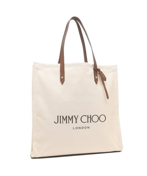 セール ジミーチュウ トートバッグ ロゴトート ベージュ メンズ レディース Jimmy Choo Logotote Ffq Natural Dark Tan ジミーチュウ Jimmy Choo D Fashion