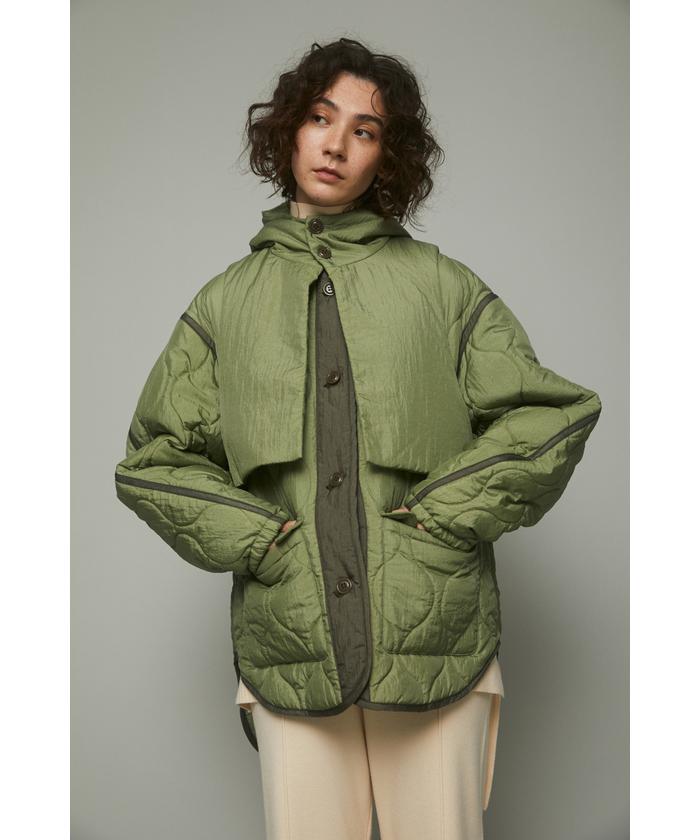 希少✨ヘリンドットサイ　HERIN.CYE　オーバーサイズベスト　ジャケット HeRIN.CYE - オーバーサイズ ジレ - Over size gillet - KHIKI