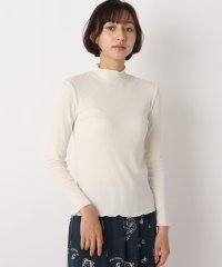  LAURA ASHLEY/【洗える】裏起毛メローエッジハイネックリブTシャツ/504946929