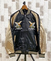 TopIsm/トップイズム TopIsm スカジャン メンズ 和柄 鷹 虎 鳳凰 鯉 風神 雷神 サテン生地 リブライン入り 男女兼用 ジャンパー ブルゾン ジャケット アウ/504342355