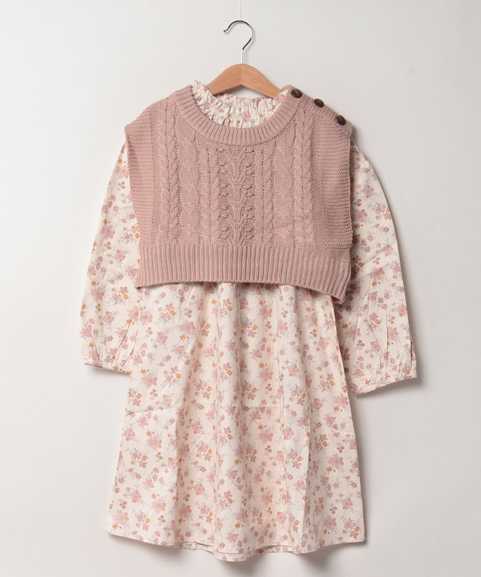 セール 30%OFF】【リンク】花柄ワンピースベストセット