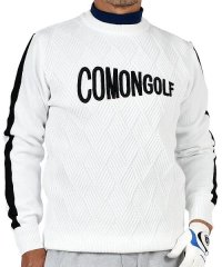COMONGOLF/【COMON GOLF】袖ラインケーブル編みロゴ刺繍クルーネックゴルフセーター(CG－ST231)/504949664