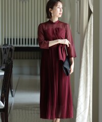 PourVous/プールヴー PourVous ミモレ丈&七分袖フォーマルビスチェセレモニー結婚式パーティードレス ワンピース 20代 30代 40代/504949849