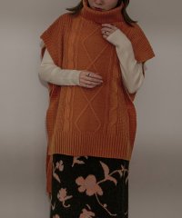 Fashion Letter/ファッションレター Fashion Letter 5G サイドリボン タートルニットベスト/504950500