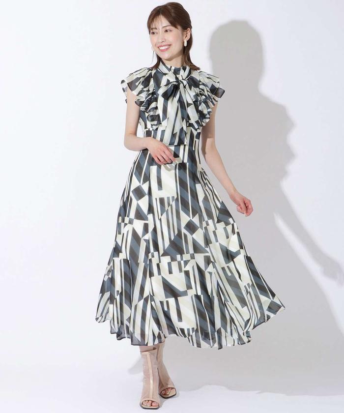 ジオメトリック柄ワンピース(504950944) | AND COUTURE(AND ジオメトリック柄ワンピース(504950944) | AND COUTURE(AND