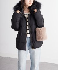 Ranan/ラナン RANAN リアルファー付ダウンショートコート/504921240