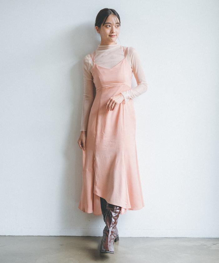 セール 70%OFF】シアートップス×キャミワンピースセット