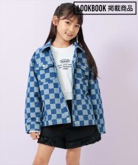 ANAP KIDS/チェッカーデニムGジャン【セットアップ着用可】/504954823