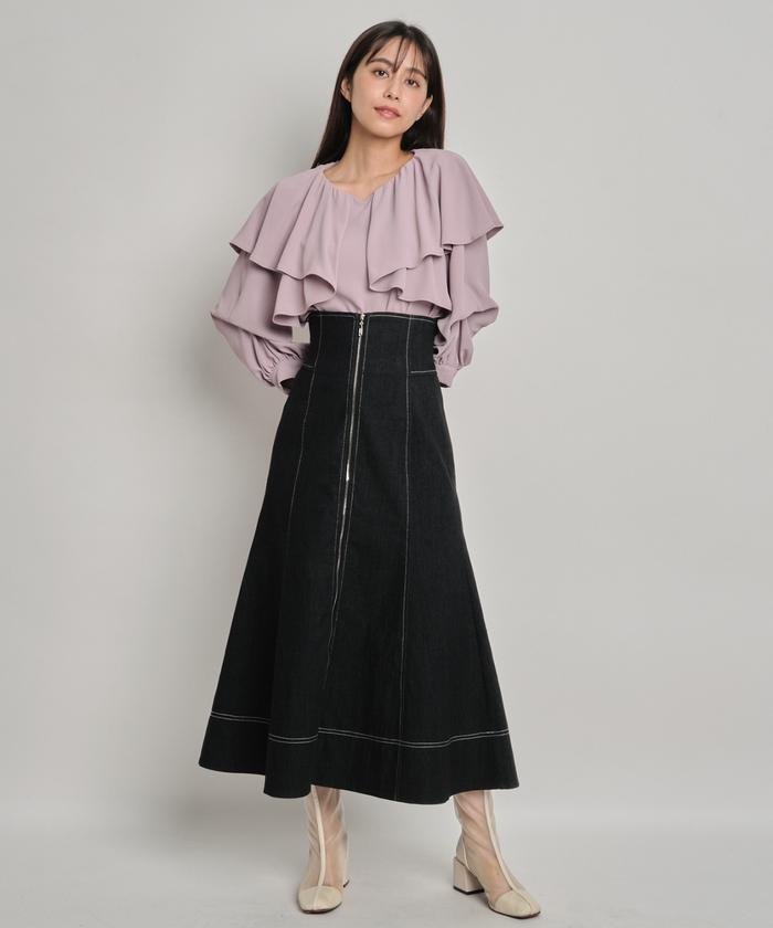 And Couture - アンドクチュール バックレースアップノーカラーG