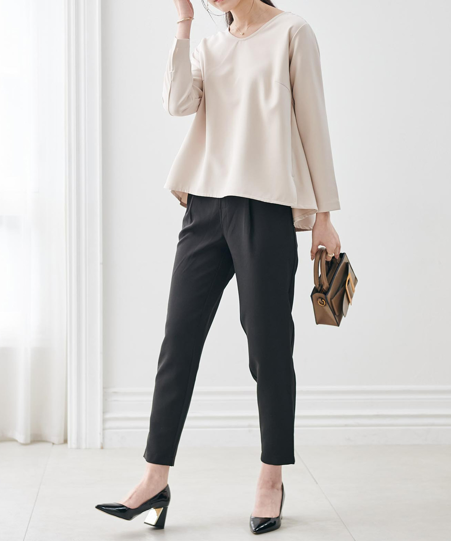 lanan ノーカラージャケット Unisex 》RINEN / 2/48ウール綾織 ラグランノーカラージャケット