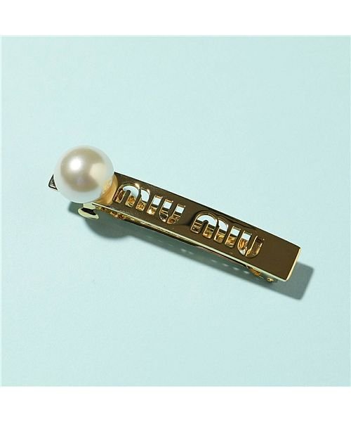 セール Miumiu ミュウミュウ バレッタ 5jf123 2dtu レディース ロゴ パール ヘアクリップ ヘアアクセサリー 髪留め F0saj Oro Crea ミュウミュウ Miumiu D Fashion