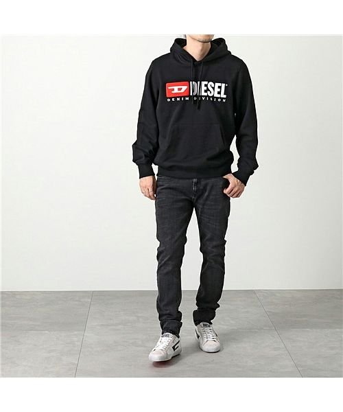 セール Diesel ディーゼル パーカー A 0bawt S Ginn Hood Div Felpa メンズ プルオーバー パーカー スウェット ロゴ ディーゼル Diesel D Fashion