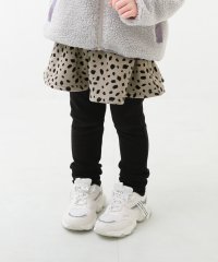 devirock/RICH WARM 裏シャギー プリント スカッツ 子供服 キッズ ベビー 女の子 ボトムス スカート スカッツ 10分丈スカッツ 裏起毛 総柄 通園 通学/504958157