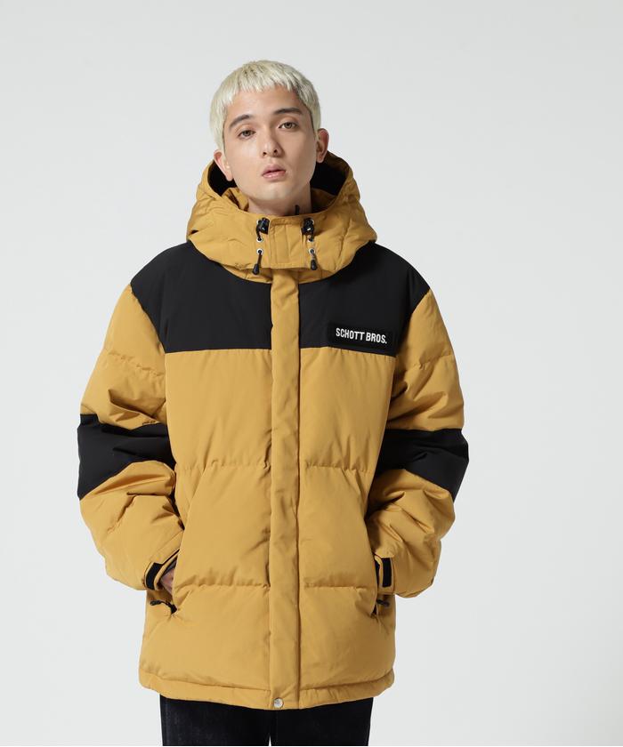CLASSIC 2-TONE DOWN JACKET/クラシック2トーン ダウンジャケット 送料無料・割引 本日のみ値下SCHOTT ショットAnd A×SCHOTT 別注ダウンジャケット ダウンジャケット