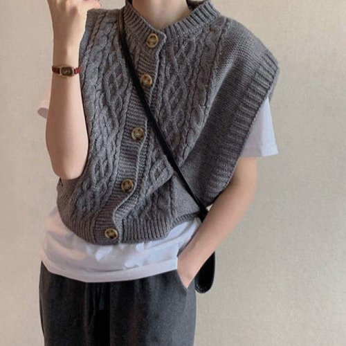 セール ニットベスト レディース秋冬 ニットジレ ミニミニストア Miniministore D Fashion