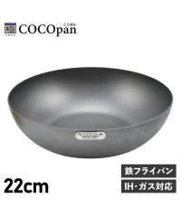 COCOpan/ COCOpan ココパン フライパン 炒め 22cm 深型 IH ガス対応 鉄 リバーライト 極SONS C102－002/504959704