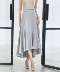 DRESS+/ドレスプラス DRESS+ フレアスカート ミモレ丈 フィッシュテール ペプラム バックゴム/504962143