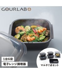 GOURLAB PLUS/グルラボプラス GOURLAB+ グルラボプラス GOURLAB PLUS 電子レンジ調理器 万能調理ツール 保存容器 マルチセット 7点セット 日本製 MUL/504959729