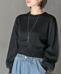rps/袖チュールニットプルオーバー/504799644