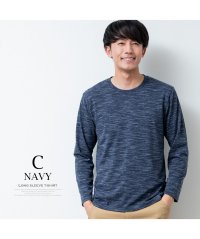  GENELESS/tシャツ メンズ 長袖 霜降り 長袖tシャツ ロンt Vネック クルーネック 無地 Tシャツ シンプル/504967620