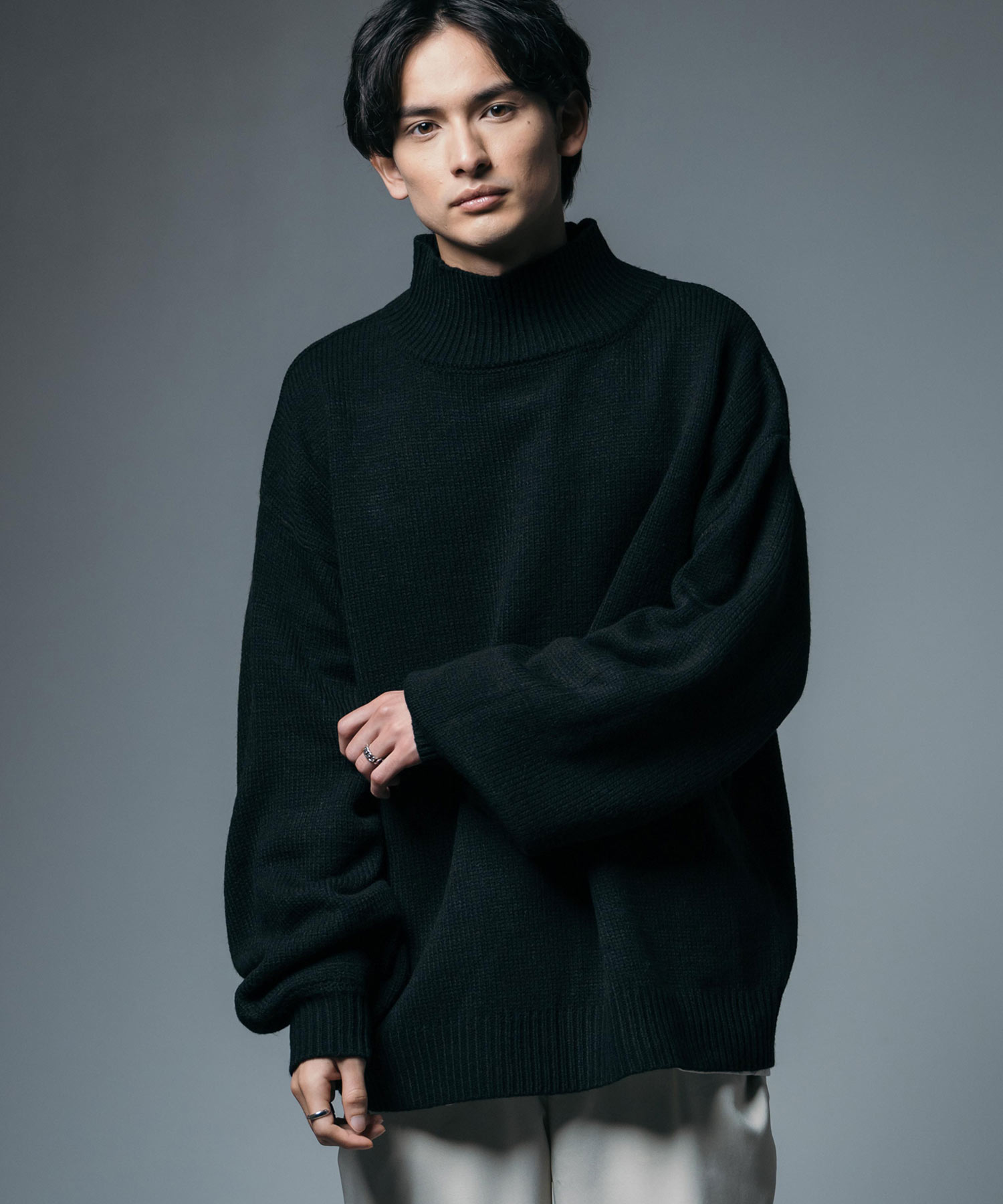 ロッキーモンロー Rocky Monroe ニット セーター 無地 メンズ