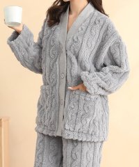 TeddyShop/テディショップ Teddyshop レディース カーディガン風もこもこツイストルームウェアパジャマ 上下2点セット/504537084