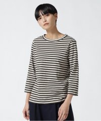 BEAVER/FANEUIL/ファヌル　BOAT NECK BORDER LS TEE/504924788