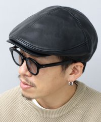 Besiquenti/フェイクレザー パネル切り替え ハンチング 帽子 ワイドシルエット 大人 カジュアル シンプル/504969392