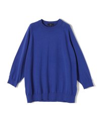 SHIPS WOMEN/Primary NavyLabel:〈手洗い可能〉コットンスヴィンラグランプルオーバー/504596380