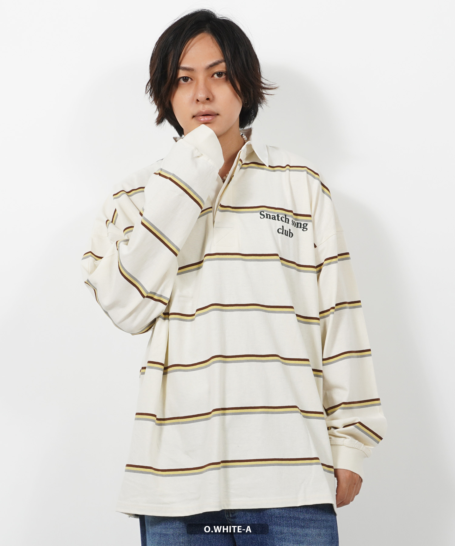 ワンフォークロージング 1111clothing ラガーシャツ メンズ ワンフォークロージング 1111clothing ラガーシャツ メンズ