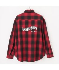 MAC HOUSE/マックハウス Mac－House VISION STREET WEAR ヴィジョンストリートウェア ネルチェック刺繍シャツ 2705018/504969602
