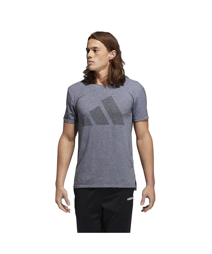 （Adidas/アディダス）アディダス/メンズ/スリーバー 半袖Tシャツ / Three−Bar Tee/ユニセックス ブラック