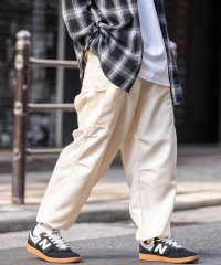 Rocky Monroe/カーゴパンツ メンズ イージー ワイド ルーズ ゆったり 太め リラックス シンプル 無地 ドレープ タック ワーク アウトドア カジュアル ミリタリー 2WA/504974936