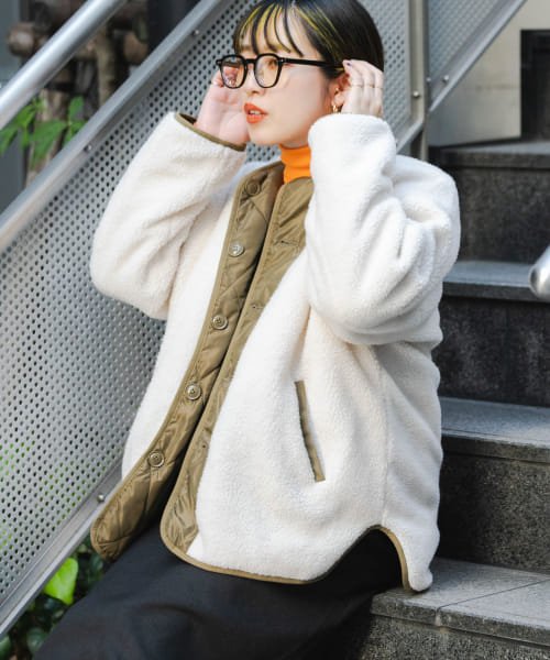 ボアキルトリバーシブルジャケット アイテムズ アーバンリサーチ レディース Items Urbanresearch D Fashion