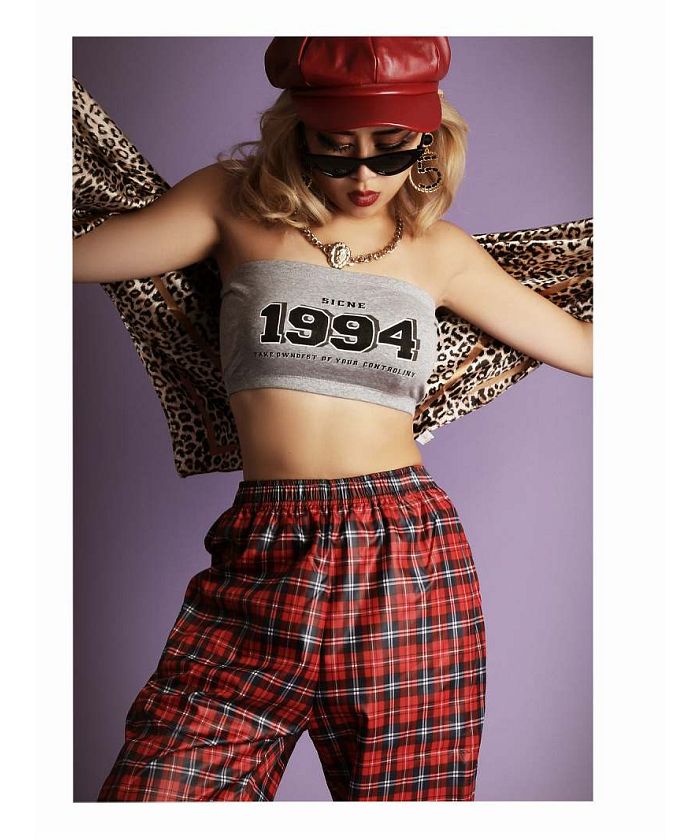 BURBERRYLONDON ロゴ チェック チューブトップ キャミソール ボムシェル bombshell ブラトップ・チューブトップ・ベアトップ