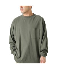 MAC HOUSE(men)/グッドウェア 袖リブスーパービッグシルエット 胸ポケット付きロングスリーブTシャツ 2W7－0502－22FW/504978568