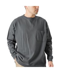 MAC HOUSE(men)/グッドウェア 袖リブスーパービッグシルエット 胸ポケット付きロングスリーブTシャツ 2W7－0502－22FW/504978568