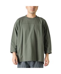 MAC HOUSE(men)/Goodwear グッドウェア フットボール切替7分袖ビッグTシャツ 2W7－0505－22FW/504978591