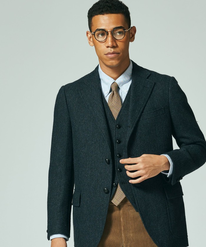 LOVAT】 LAVEROCK TWEED ヘリンボーン ジャケット(504984183 LOVAT】 LAVEROCK TWEED ヘリンボーン ジャケット(504984183