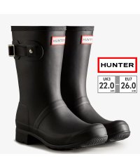 HUNTER/ハンター HUNTER レディース WFS2205RMA ツアー フォーダブル ショート レインブーツ BLK/504985622