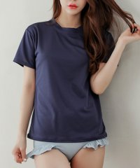 Lace Ladies/水着Tシャツ体型カバー半袖シャツ/504987040